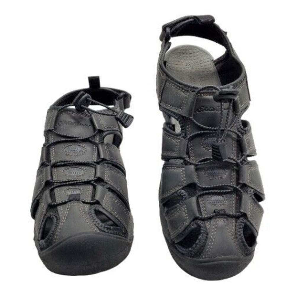 Eddie Bauer Men's 9M Meridian Bump Toe Sandal Black River Float Trip Water Shoe - Picture 3 of 12